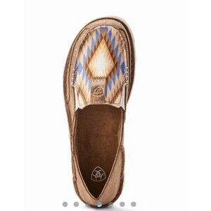 New Ariat Women Loafer Cruiser Shoes Loafer Size 8.5B Metallic Bronze/aztec